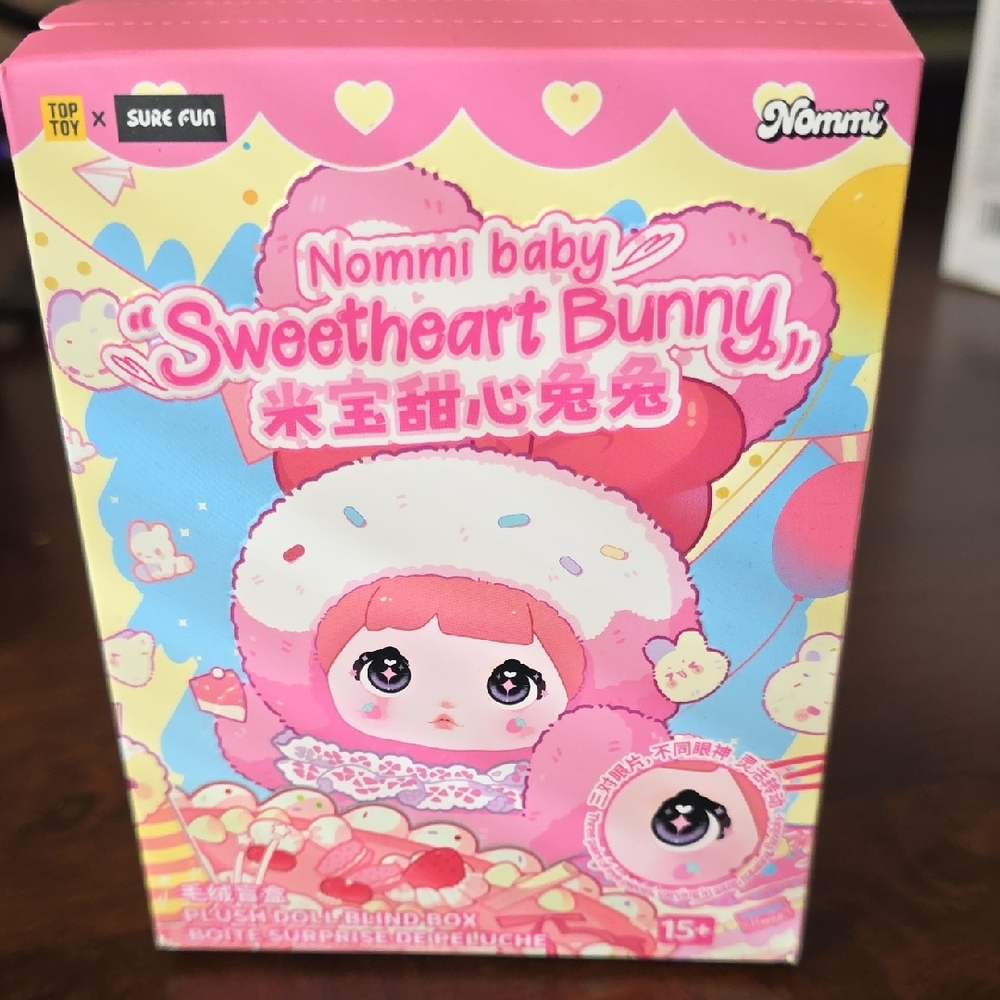 Nommi Baby Sweetheart Bunny Plush - Pink